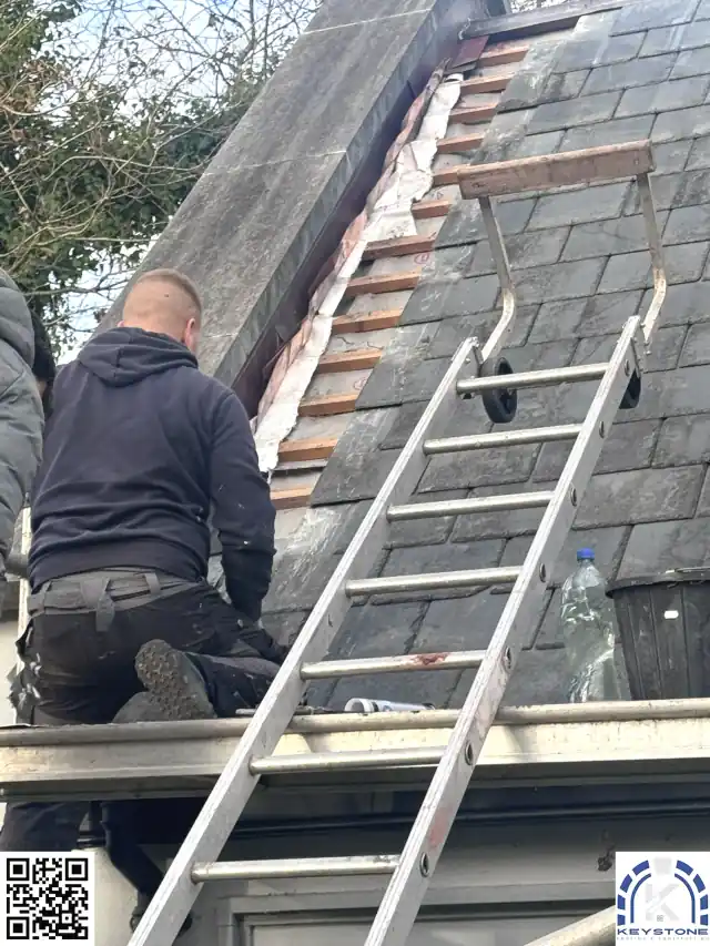 roofing work background